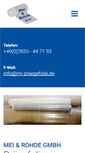 Mobile Screenshot of mr-praegefolie.de